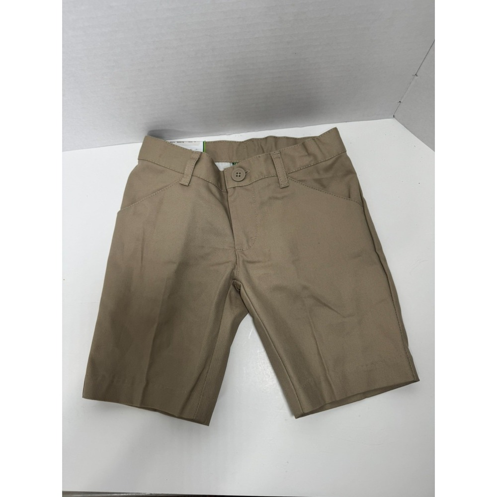 NWT Girls Low Rise Shorts, Khaki, Uniform, School, Size 6